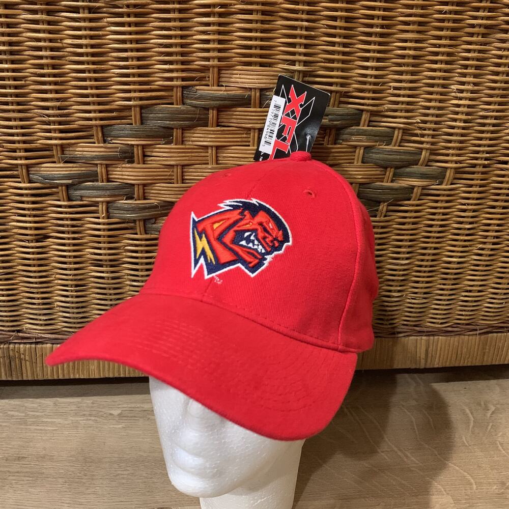 Orlando Rage XFL Red Embroidered Baseball Hat Adjustable NEW Xtreme Football